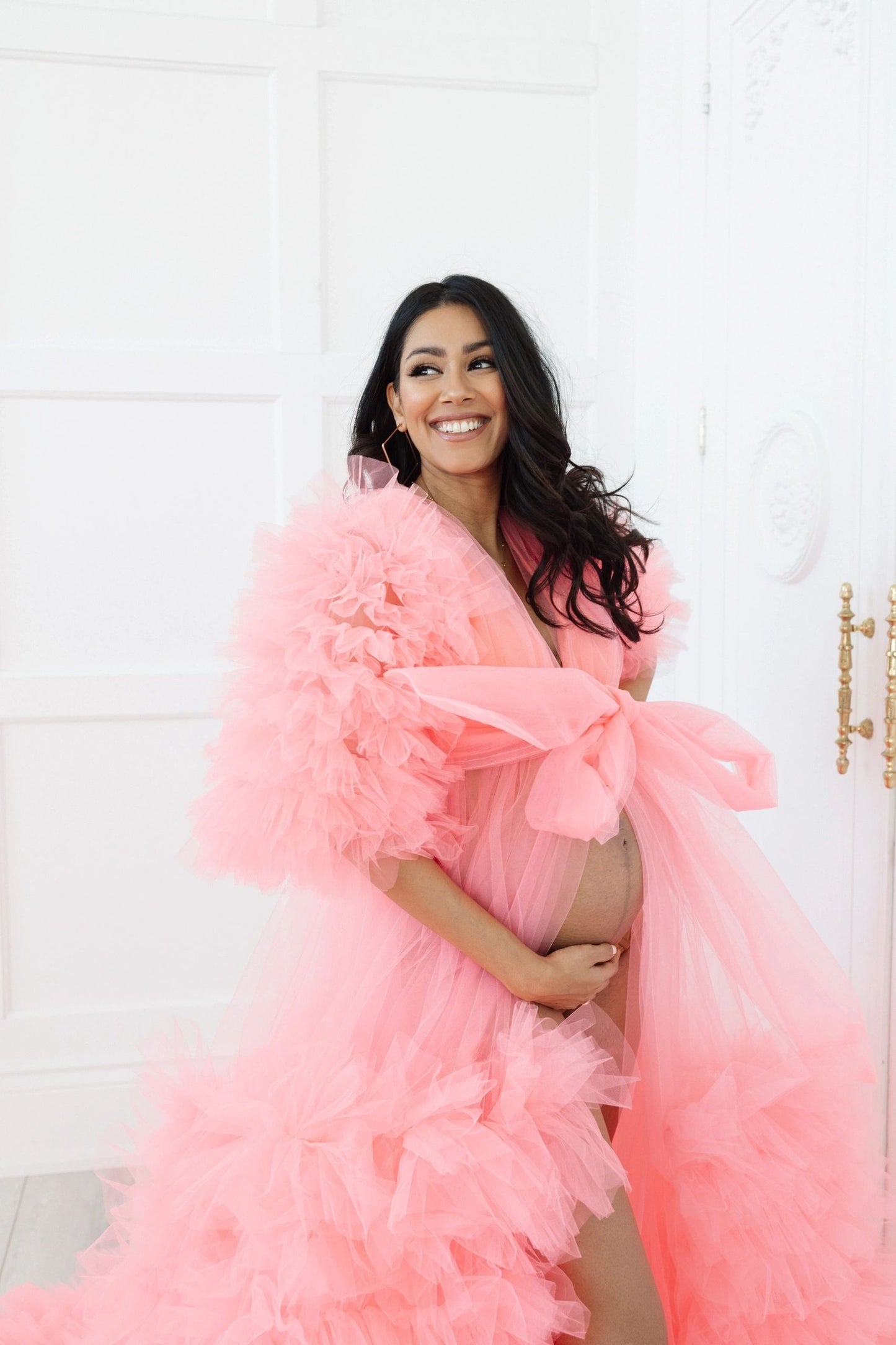 Pink Tulle Robe