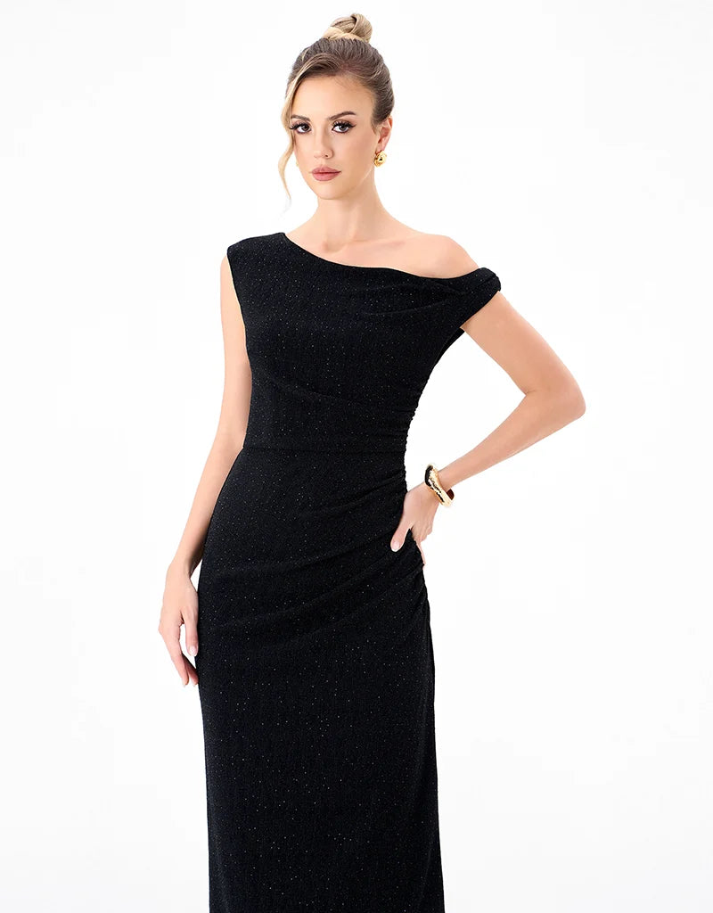 Bariano - Ella Asymmmetric Maxi Gown