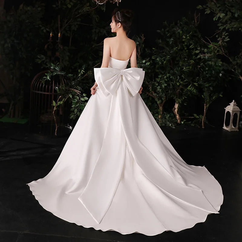 Removable Satin Bridal Bow