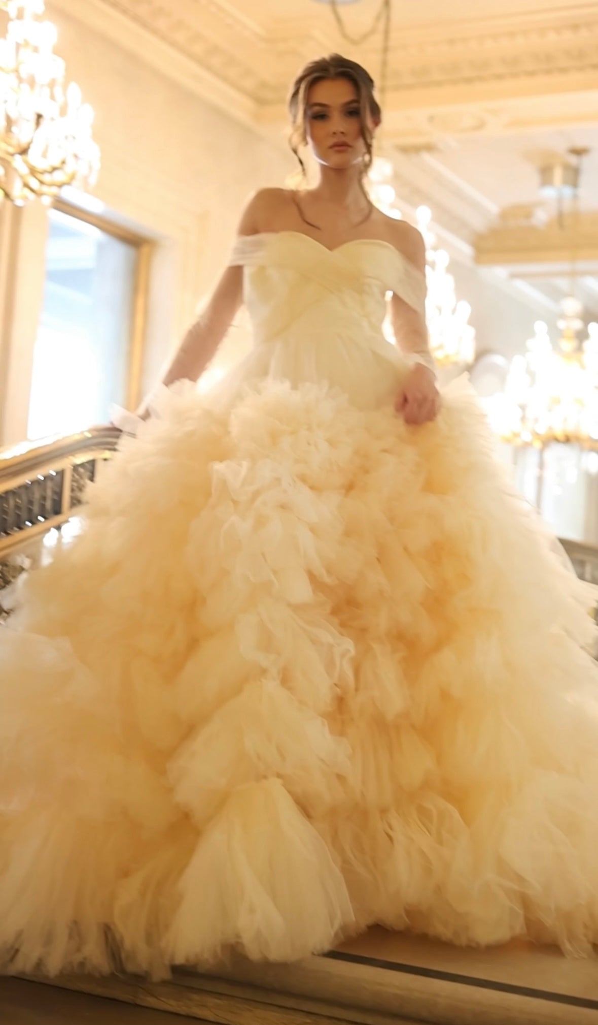 Engagement shoot gown