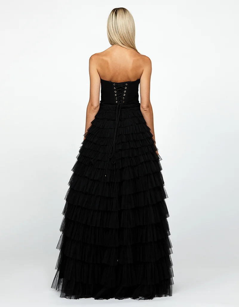 Bariano - Serenity Sweetheart Strapless Ball Gown (Black)