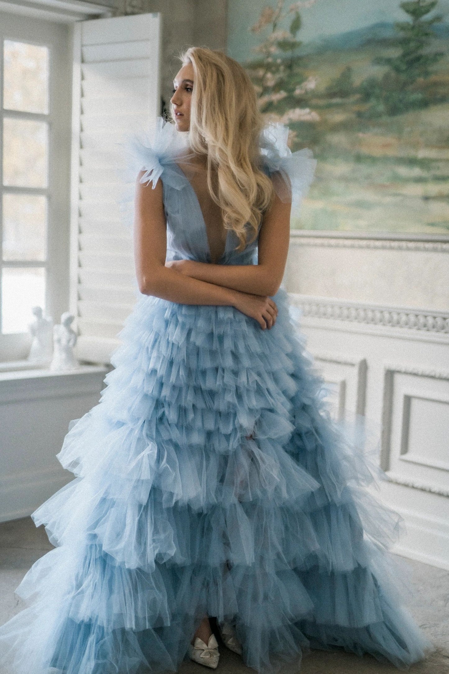 Rent exquisite engagement shoot dresses