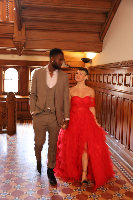 Tulle dress for rental for engagement shoot