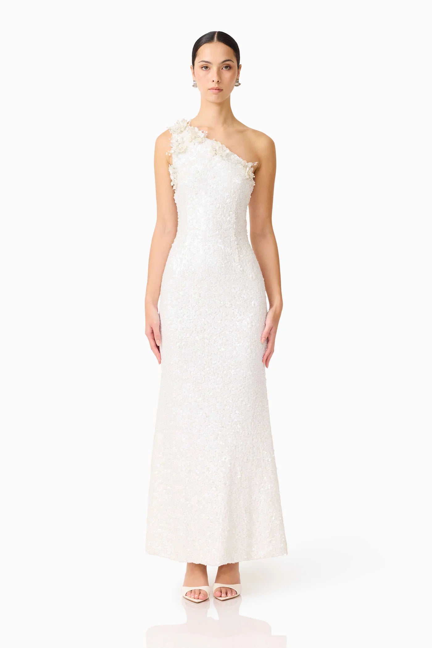 Elliatt - Alessia Embellished One Shoulder Gown