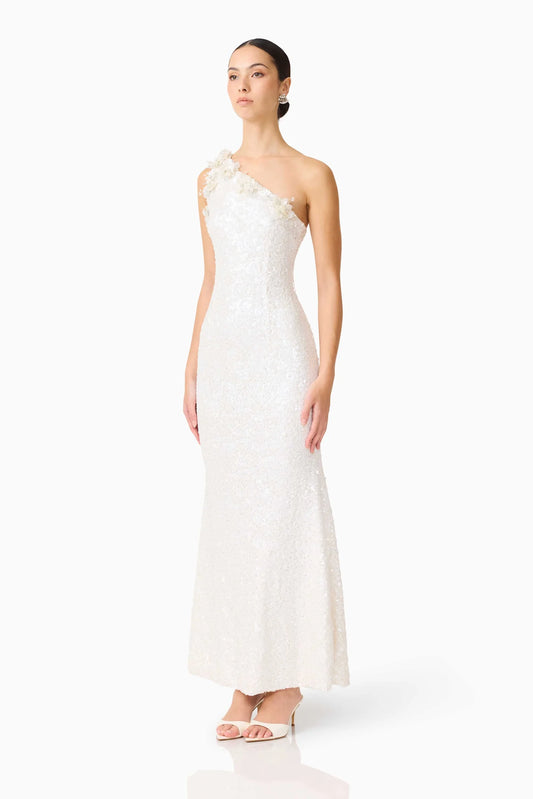 Elliatt - Alessia Embellished One Shoulder Gown