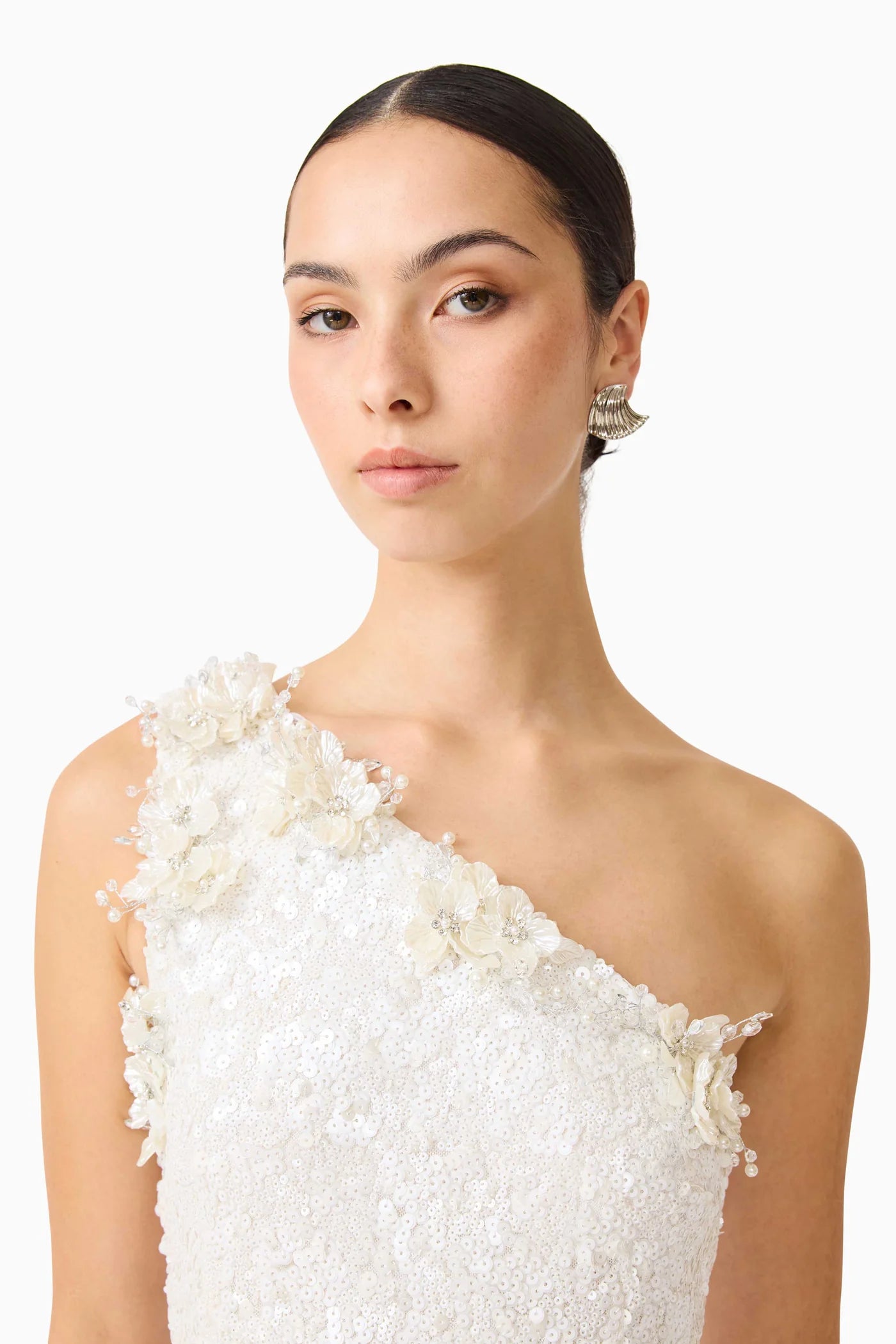 Elliatt - Alessia Embellished One Shoulder Gown