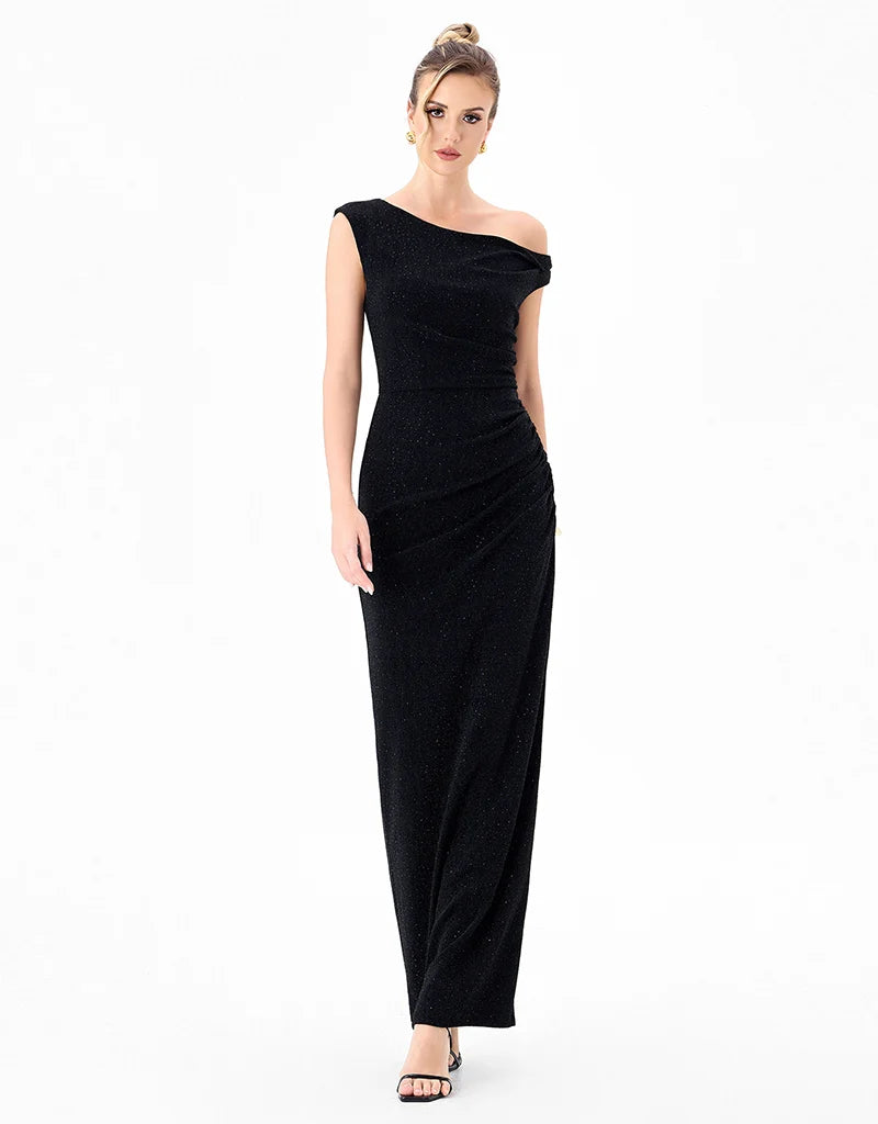 Bariano - Ella Asymmmetric Maxi Gown