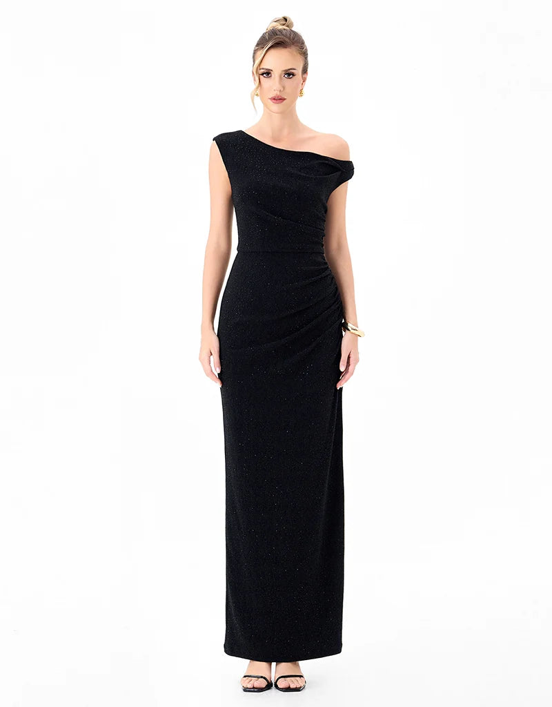 Bariano - Ella Asymmmetric Maxi Gown