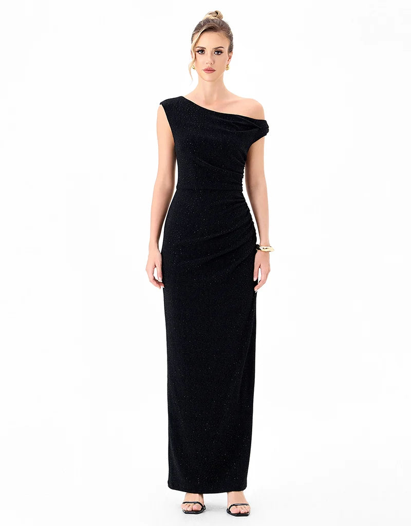 Bariano - Ella Asymmmetric Maxi Gown