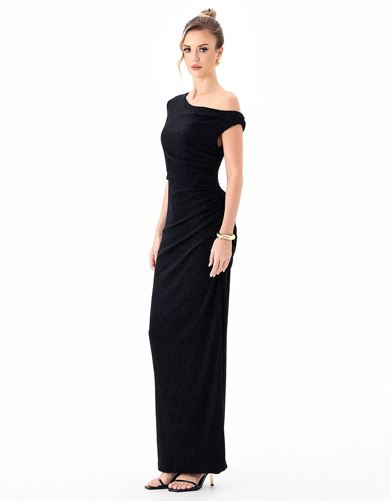 Bariano - Ella Asymmmetric Maxi Gown
