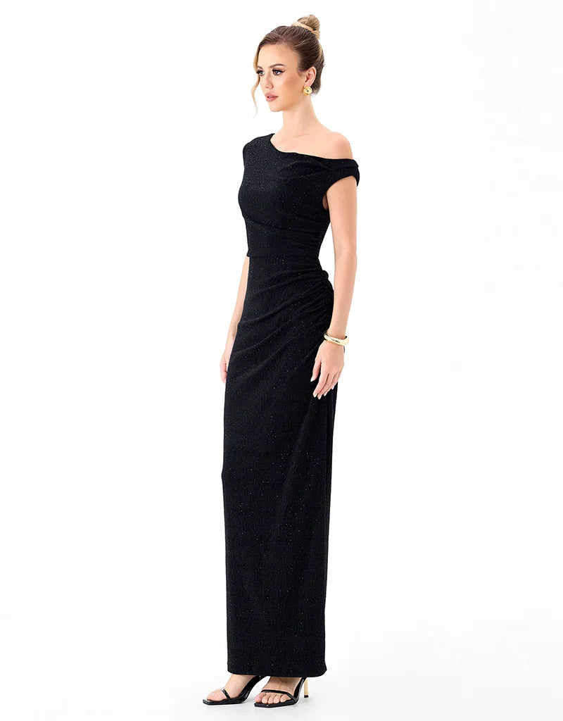 Bariano - Ella Asymmmetric Maxi Gown