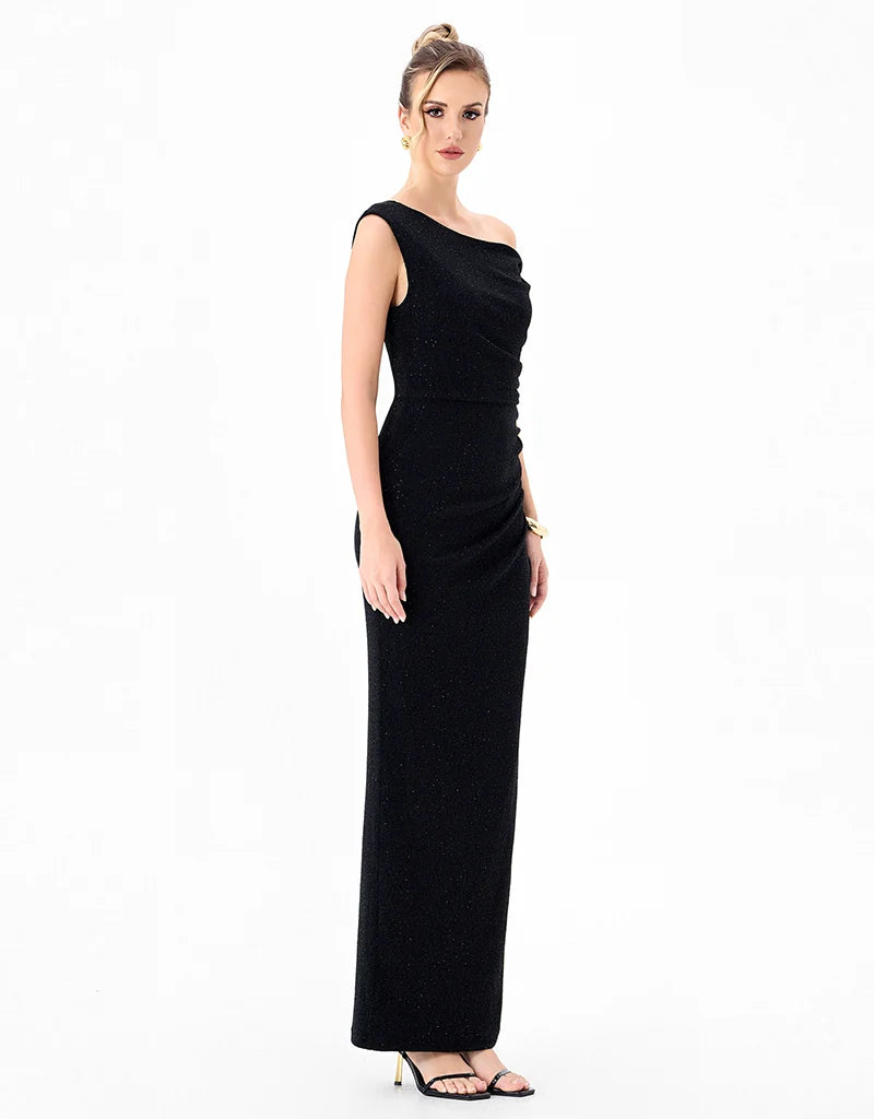 Bariano - Ella Asymmmetric Maxi Gown