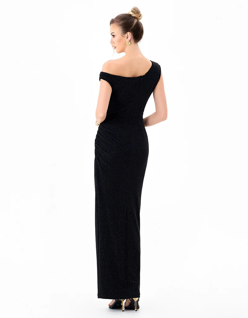 Bariano - Ella Asymmmetric Maxi Gown