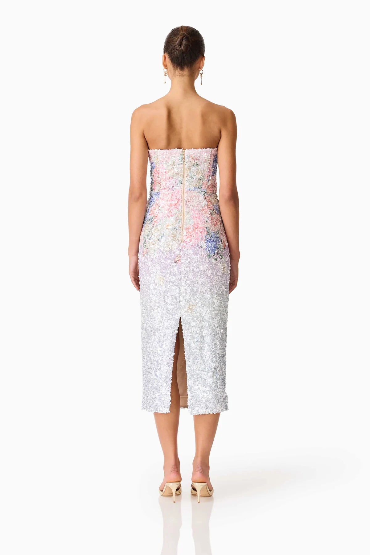 Elliatt - Lurea Strapless Midi Dress [Pink Floral]