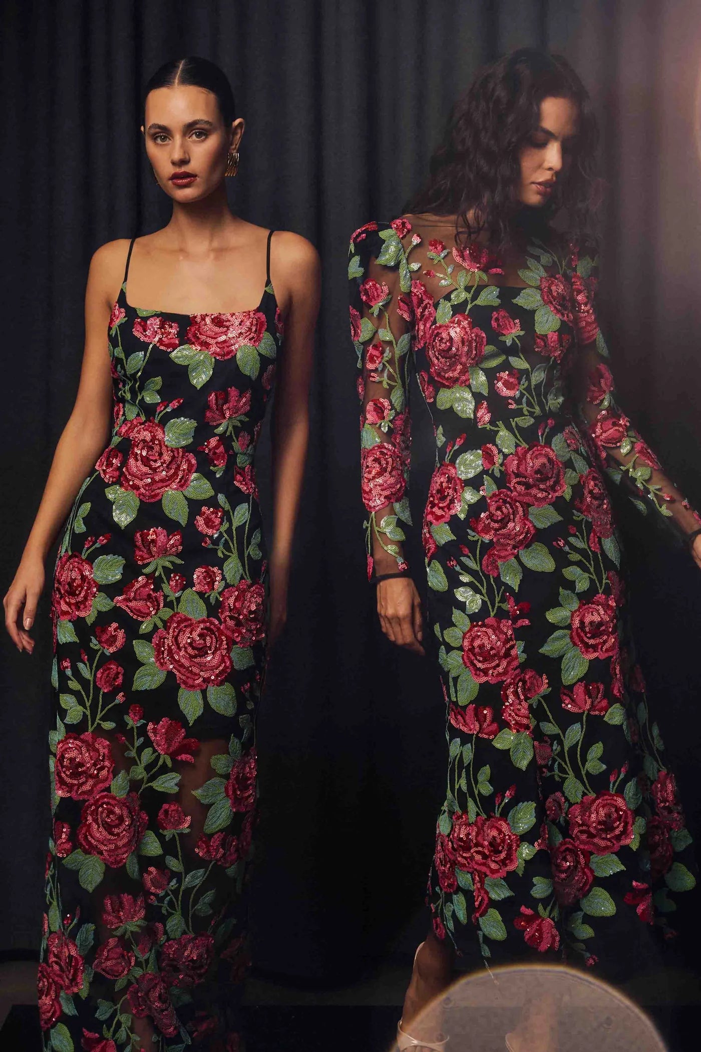 Elliatt - Lyra Sequin Long Sleeve Midi Dress