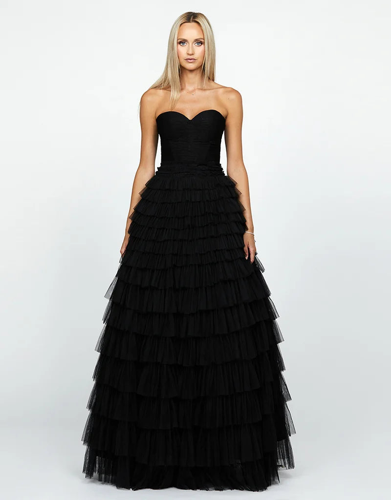 Bariano - Serenity Sweetheart Strapless Ball Gown (Black)