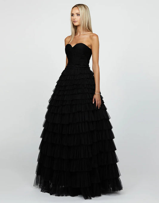 Bariano - Serenity Sweetheart Strapless Ball Gown (Black)