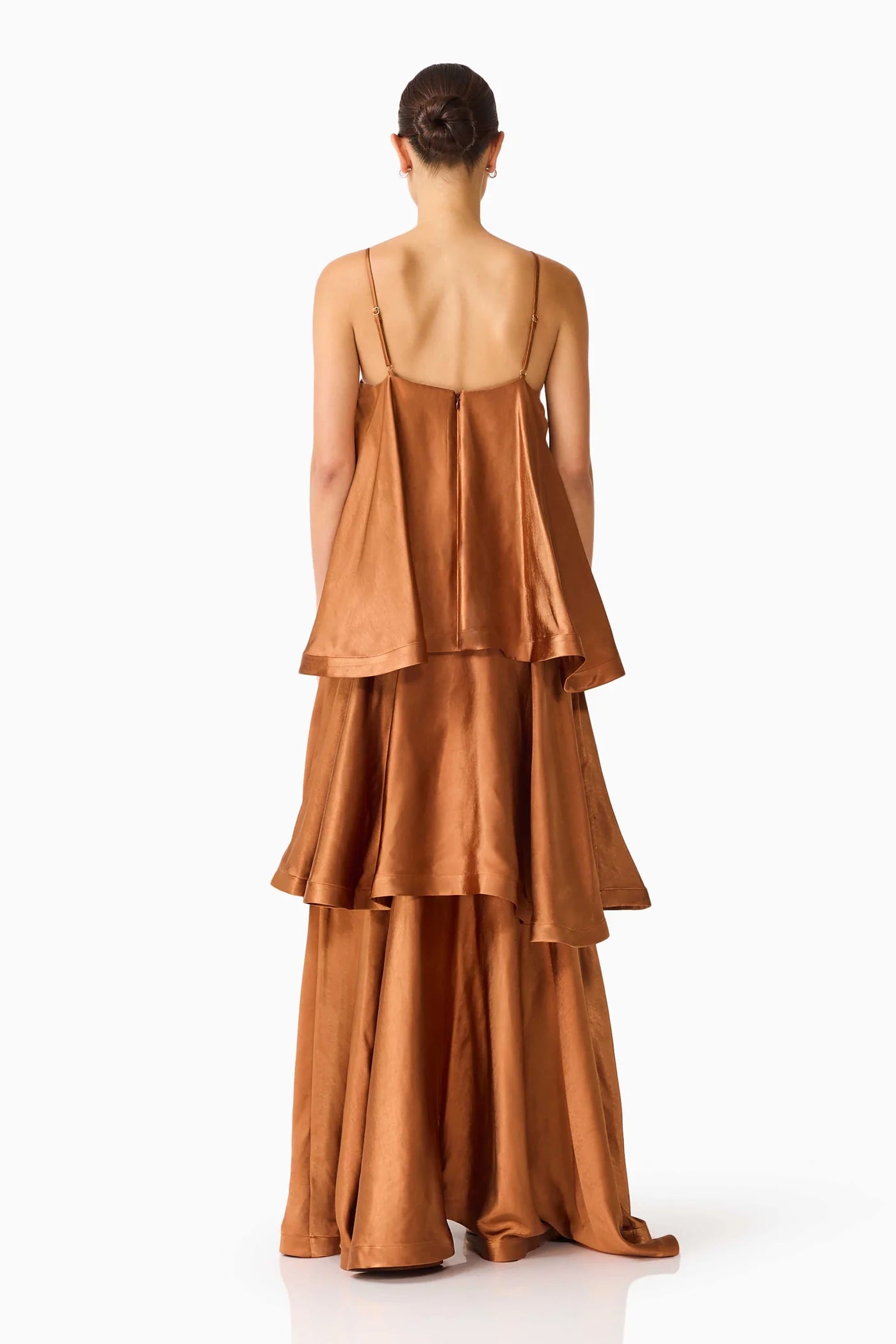 Elliatt - Tilly Tiered Maxi Dress [Toffee Brown]