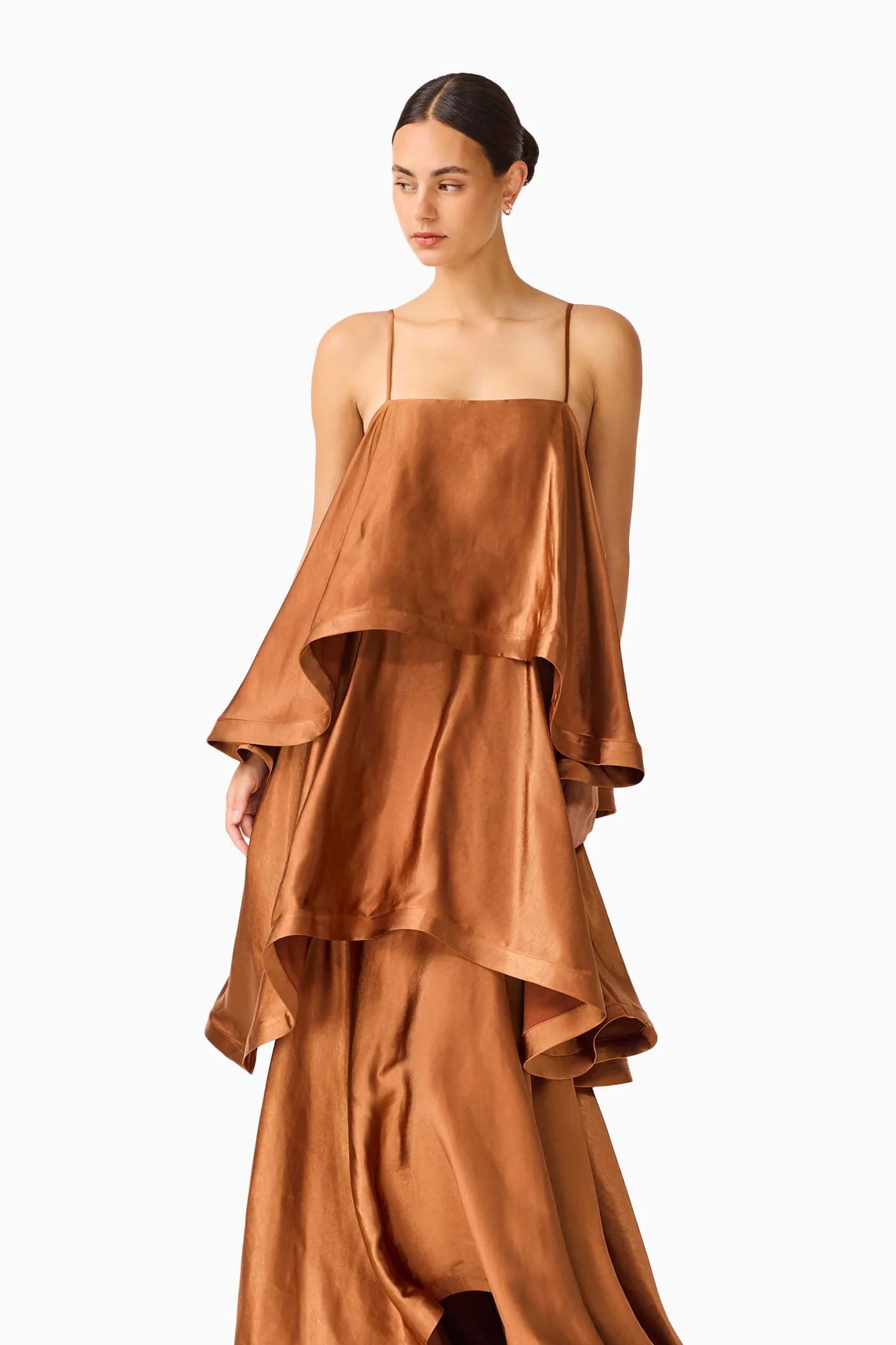 Elliatt - Tilly Tiered Maxi Dress [Toffee Brown]