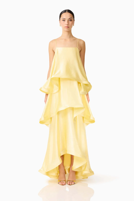 Elliatt - Tilly Tiered Maxi Dress [Butter Yellow]