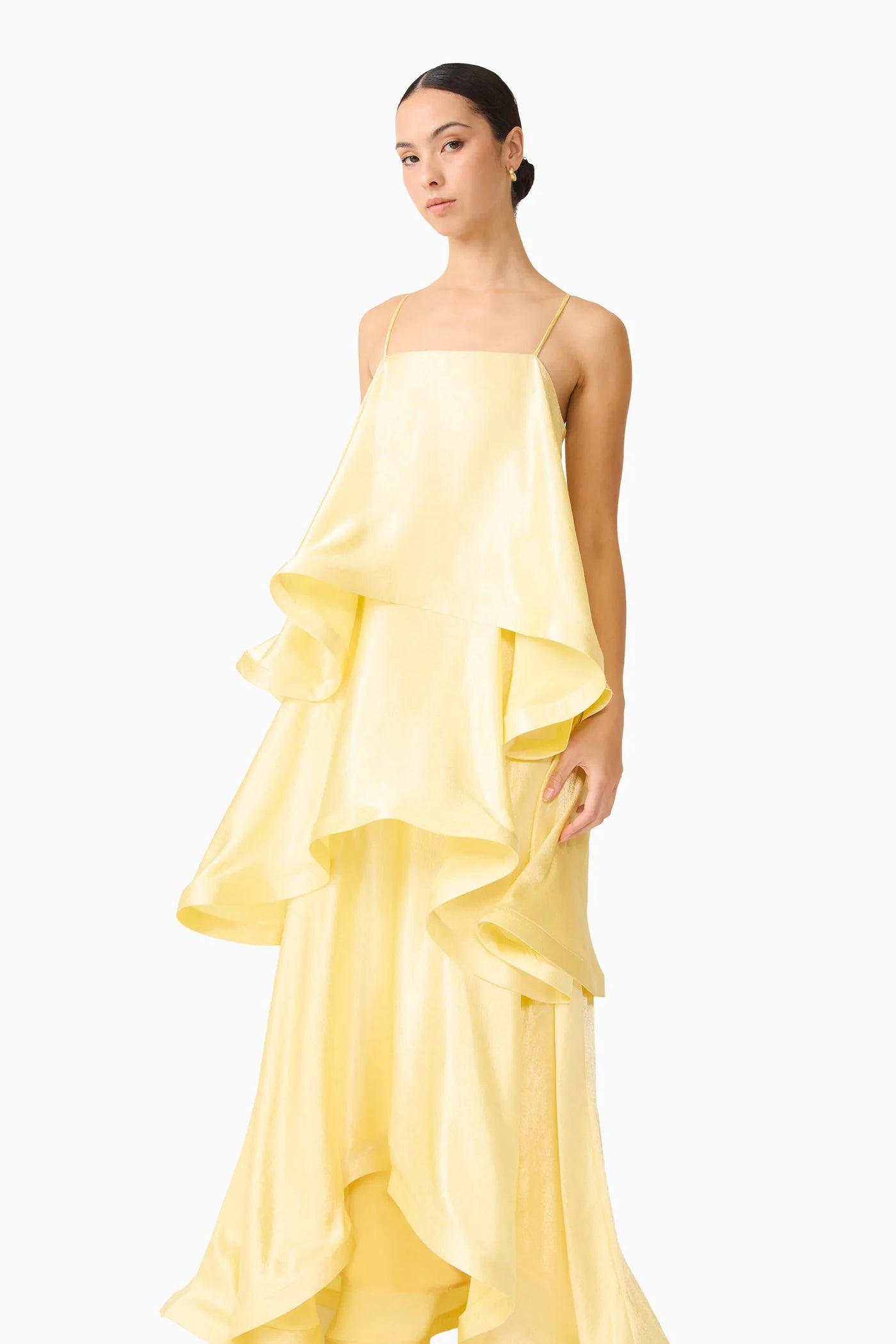 Elliatt - Tilly Tiered Maxi Dress [Butter Yellow]