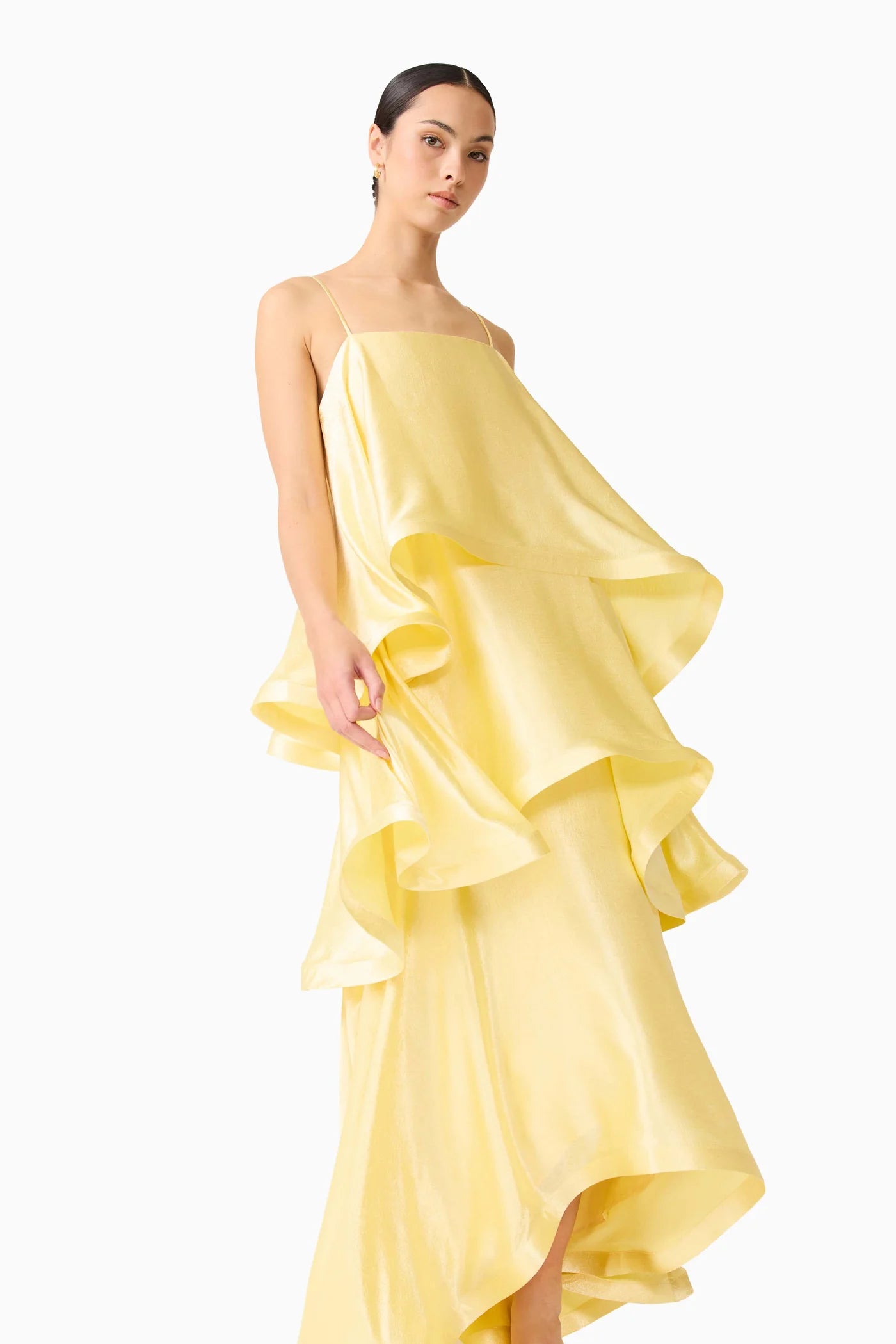 Elliatt - Tilly Tiered Maxi Dress [Butter Yellow]
